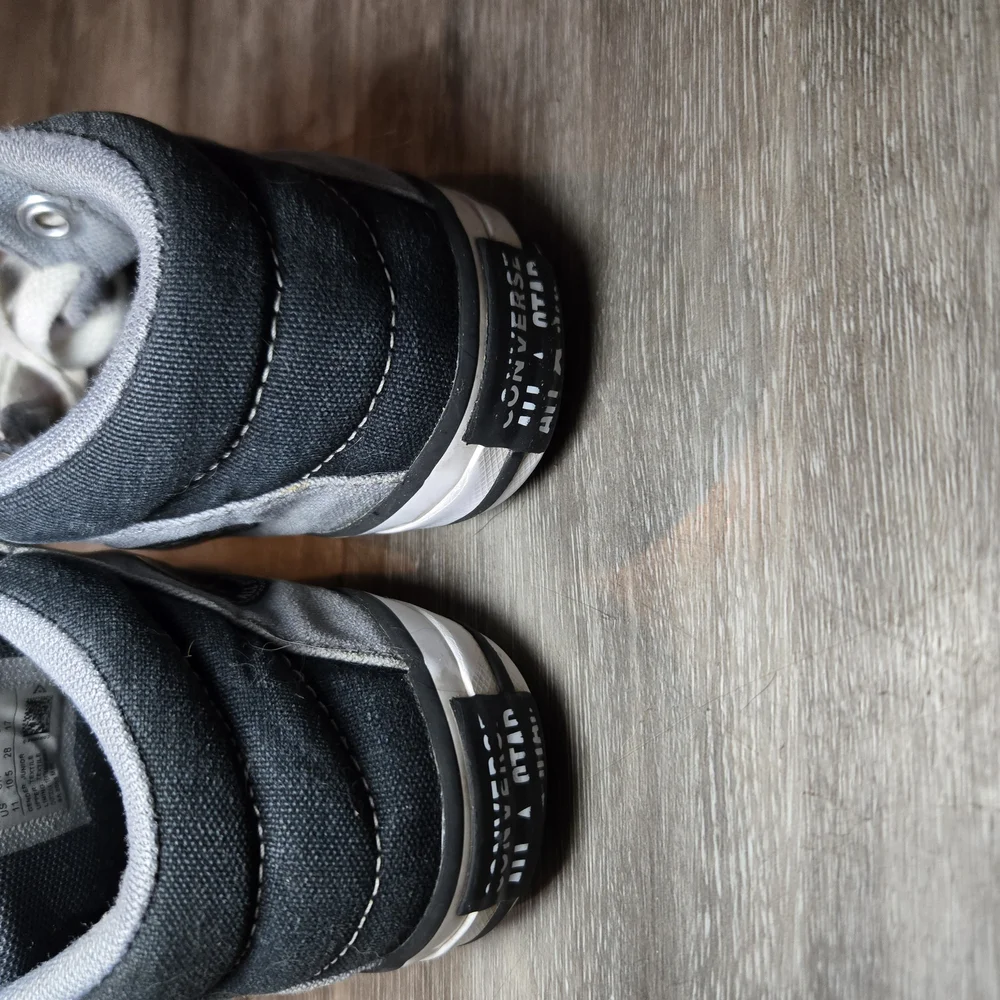 CONVERSE All Star Canvas Lace Up Mid Top Sneakers Gray, Kid's Youth‎ Size 11